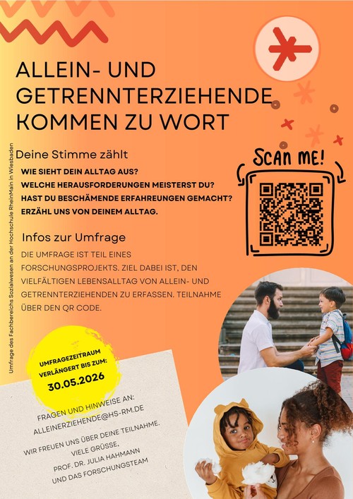 Bild passend zu: <p>Wir würden gerne auf die Umfrage  „Familialismus in Einelternfamilien: Lebenswelten von Alleiner…
