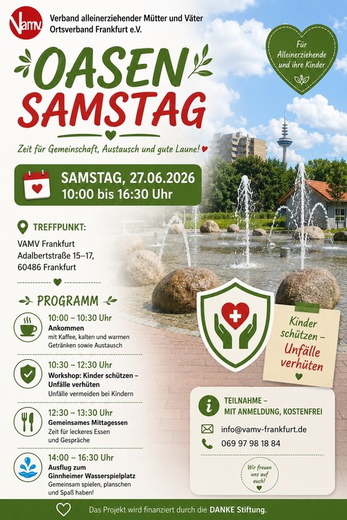 Oasen-Samstag: Auszeit für Alleinerziehende