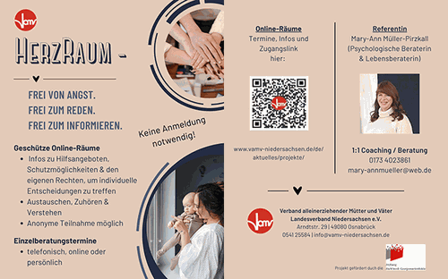 HerzRaum – Frei von Angst. Frei zum Reden. Frei zum Informieren.
