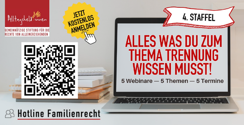 Bild passend zu: <h2>Kostenlose Webinare zur Rechtssituation von Alleinerziehenden</h2>
<p> </p>
<p>Die Stiftung A… Bild passend zu: <h2>Kostenlose Webinare zur Rechtssituation von Alleinerziehenden</h2>
<p> </p>
<p>Die Stiftung A…