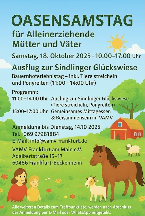 Oasen-Samstag: Auszeit für Alleinerziehende Oasen-Samstag: Auszeit für Alleinerziehende