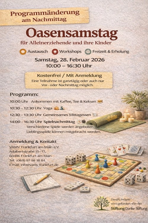 Oasen-Samstag im VAMV